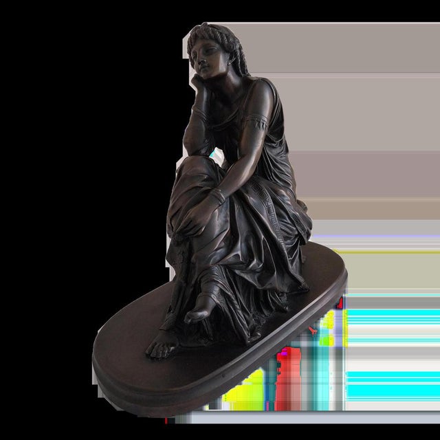 Pierre Alexandre Schoenewerk, French Statue of Sappho, Early 19th Century, Bronze For Sale - Image 3 of 13