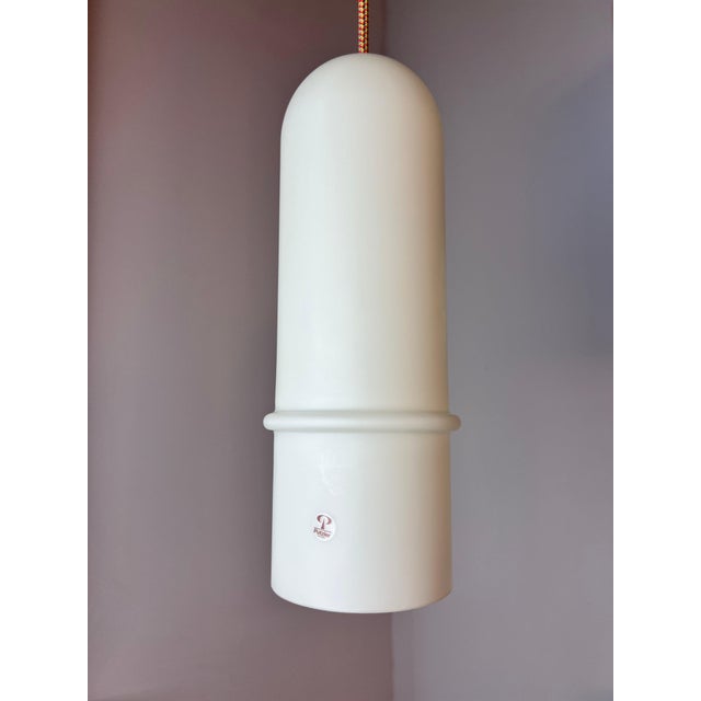 Hanging Lamp in White Opal Glass by Peill & Putzler For Sale - Image 10 of 11
