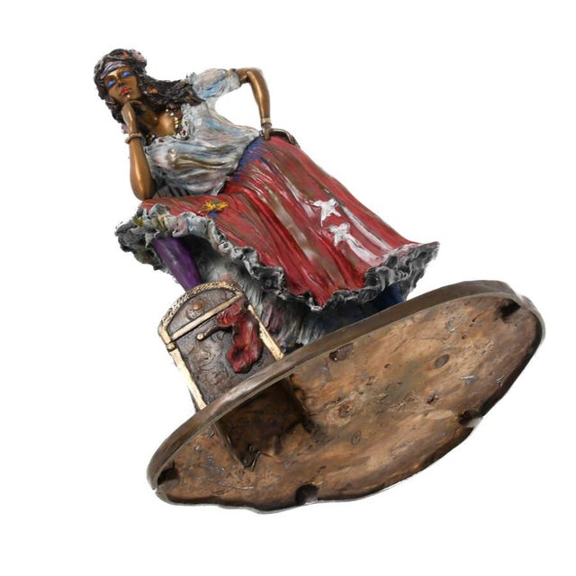 Isaac Maimon Limited Edition Bronze Sculpture “Gypsy” 33/150, Signed For Sale - Image 9 of 9
