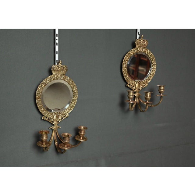 Bronze Wall Sconces, Set of 2 For Sale - Image 4 of 14