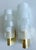 Gold Vintage Brass and Glass Sconces, 1970s, Set of 2 For Sale - Image 8 of 13