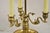 Vintage Regency Style Brass Candlestick Bouillotte Desk Table Lamp W/ Swans (A) For Sale - Image 11 of 11