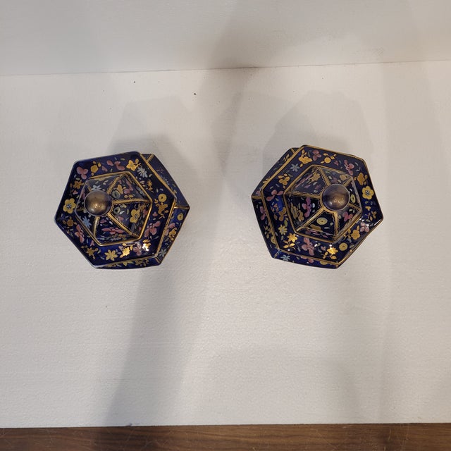 Ceramic Porcelain Vases from Masons, England, 1820s, Set of 2 For Sale - Image 7 of 18