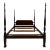 Drexel Heritage King Size Four Poster Rice Bed Vintage 18 Th Century For Sale