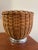 Italian Vintage Wicker and Chrome Italian Ice Bucket Gucci Style For Sale - Image 3 of 3