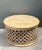 Almond Vintage Wooden Openwork Coffee Table For Sale - Image 8 of 12