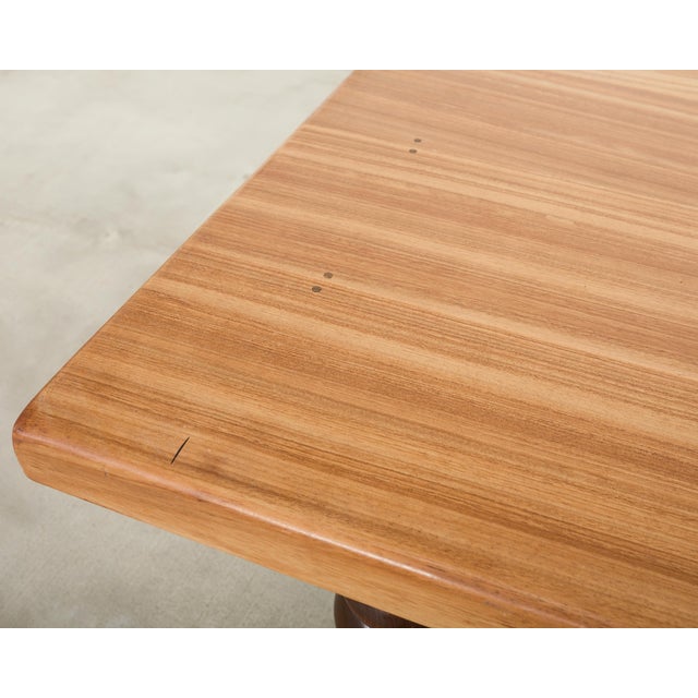 Country English Walnut Farmhouse Barley Twist Dining Table For Sale - Image 11 of 18