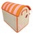 2000 - 2009 Vintage Madagascar Woven Raffia Domed Toy Box Trunk With Swan Appliqué For Sale - Image 5 of 12