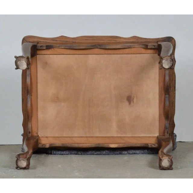 Antique Victorian Walnut Side Table with Ball & Claw Feet For Sale - Image 9 of 13