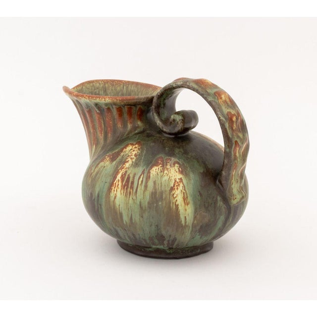 Ceramic Michael Andersen & Sons Glazed Pottery Pitcher For Sale - Image 7 of 11