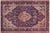 Shabby Chic Persian Kashan Blue/Beige Wool Rug - 8'3'' X 11'2'' For Sale - Image 9 of 10
