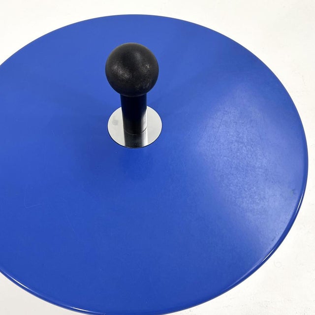 Metal Postmodern Blue Side Table from Ikea, 1980s For Sale - Image 7 of 9