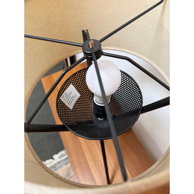2010s West Elm Tripod Table Lamp For Sale - Image 5 of 12