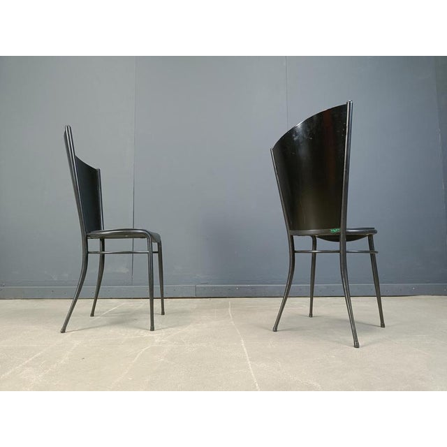 Post Modern Wooden Dining Chairs, 1980s, Set of 10 For Sale - Image 13 of 16