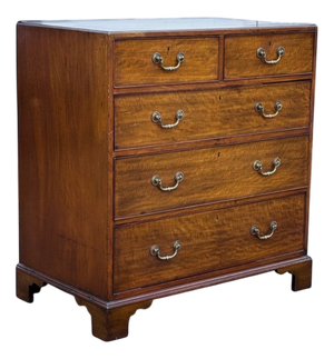 Georgian Mahogany Chest of Drawers with Brass Handles
