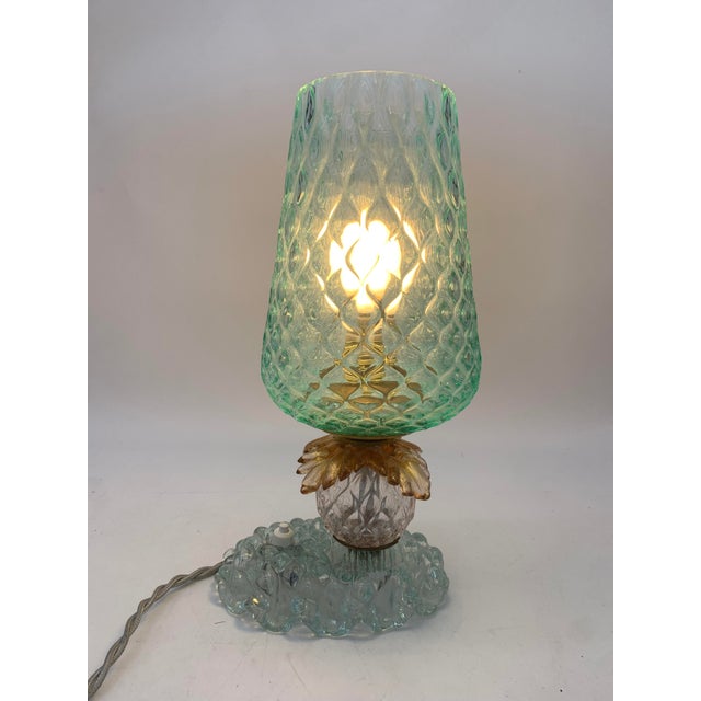 Vintage Table Lamp attributed to Seguso, Italy, 1960s For Sale - Image 3 of 7