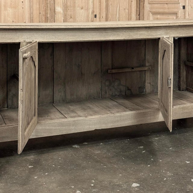 18th Century Country French Louis XIV Buffet in Stripped White Oak For Sale - Image 14 of 18