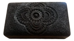 Antique Carved Rosewood Box