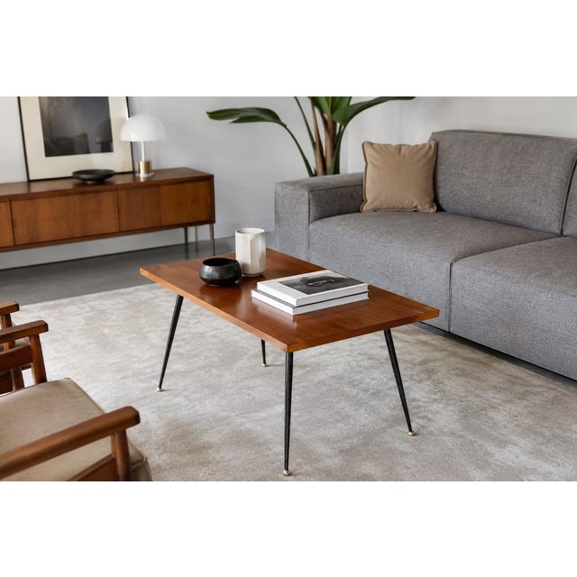 1950s Mid-Century Modern Italian Coffee Table attributed to Gio Ponti for Isa Bergamo, 1950s For Sale - Image 5 of 8
