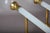 French Blue Opaline Glass and Brass Torch Wall Sconces with Glass Shades, 1950s, Set of 2 For Sale - Image 10 of 15