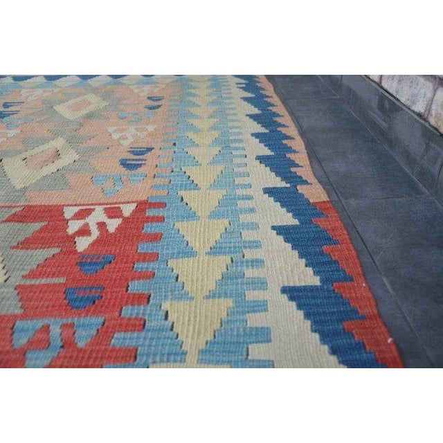 1960s 1960's Vintage Turkish Wool Kilim Rug- 3′8″ × 5′1″ For Sale - Image 5 of 11