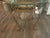 Neoclassical 1970s Neoclassical Style Gold-Tone Metal and Beveled Glass Accent Table For Sale - Image 3 of 8
