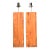 Vintage Boho Wood Block Lamps - A Pair For Sale