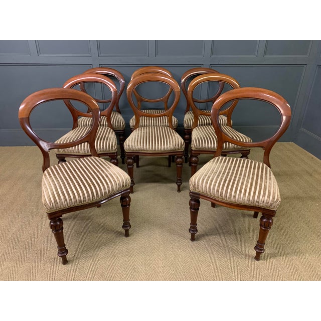 Victorian Mahogany Chairs from Wylie & Lochhead, 1865, Set of 8 For Sale - Image 16 of 16