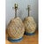 Tan Vintage Rattan and Verdigris Metal Table Lamps - Pair For Sale - Image 8 of 12