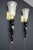 Gold and Black Murano Glass Sconces in the style of Barovier, 1990, Set of 2 For Sale - Image 15 of 17