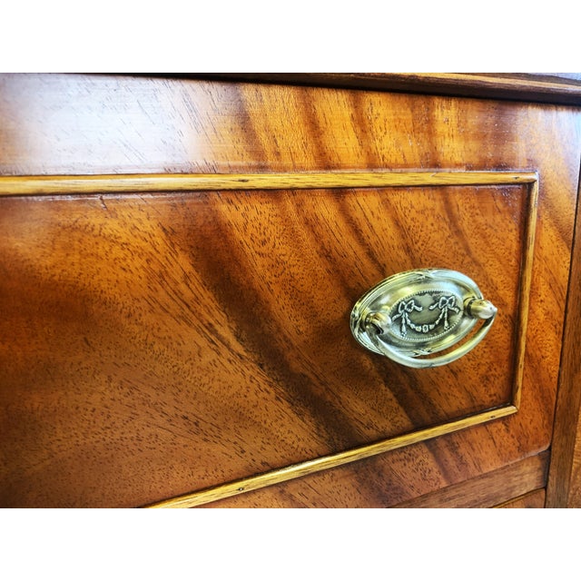 1970s English Mahogany Cabinet with Drawers, 1960s For Sale - Image 5 of 18