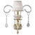 Collection Flower Wall Lamp in Metal and Crystal by Jago For Sale - Image 6 of 6
