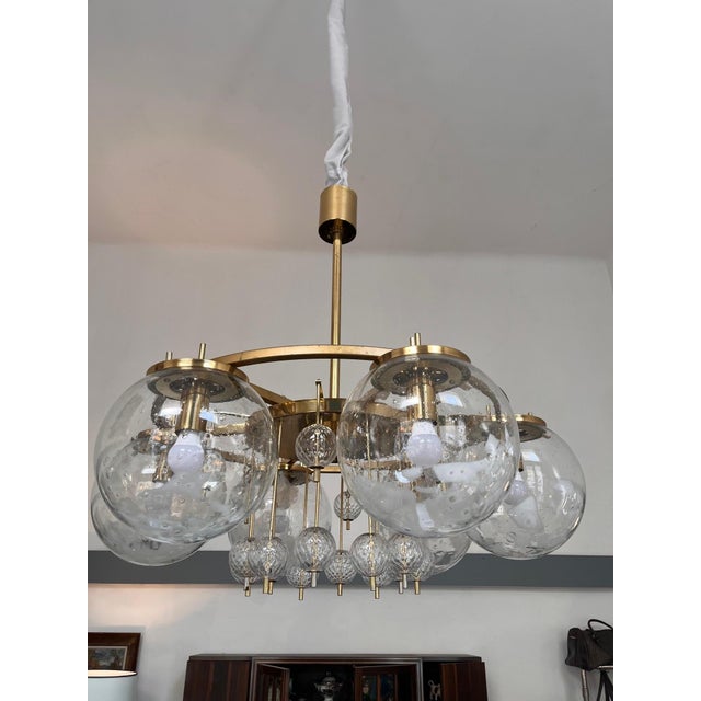 Vintage Chandelier by Kamenicky Šenov, Czechoslovakia, 1970s For Sale - Image 14 of 15