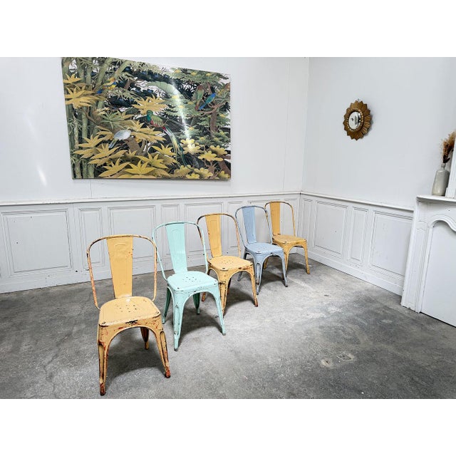 Vintage Tolix Chairs, 1960s, Set of 5 For Sale - Image 10 of 10