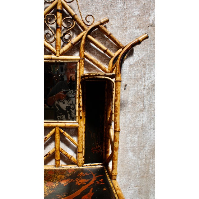 Victorian Glazed Bamboo Cabinet, 1880s For Sale - Image 17 of 18