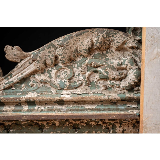 Late 19th Century Victorian Painted Cast Iron Architectural Pediment For Sale - Image 15 of 18