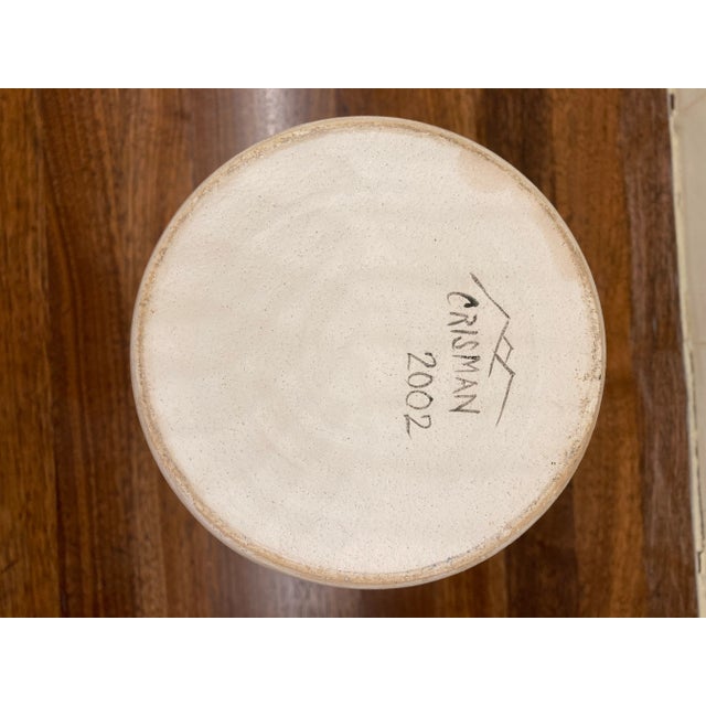 Large Handpainted Ceramic Vase With Interior Scenes For Sale In Washington DC - Image 6 of 7