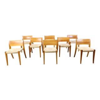 Ticino Dining Chairs by Bruno Reichlin for Molteni, 1990s, Set of 8 For Sale
