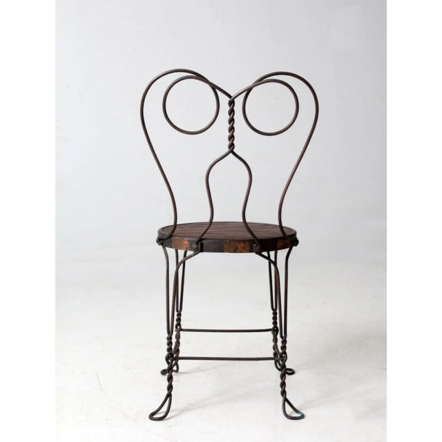 Antique Ice Cream Parlor Chair For Sale - Image 12 of 13