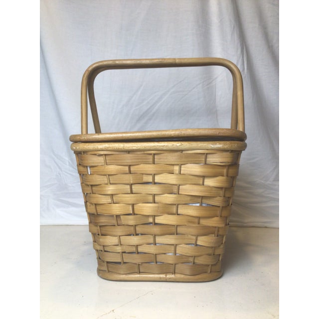Vintage Woven Basket For Sale - Image 6 of 12