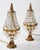 Italian Empire Bronze Table Lamp With Crystals 1950's - a Pair For Sale - Image 4 of 8