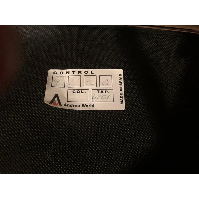 Brown 1990s Vintage Contemporary Andreu World Oyster Lounge Chair For Sale - Image 8 of 9