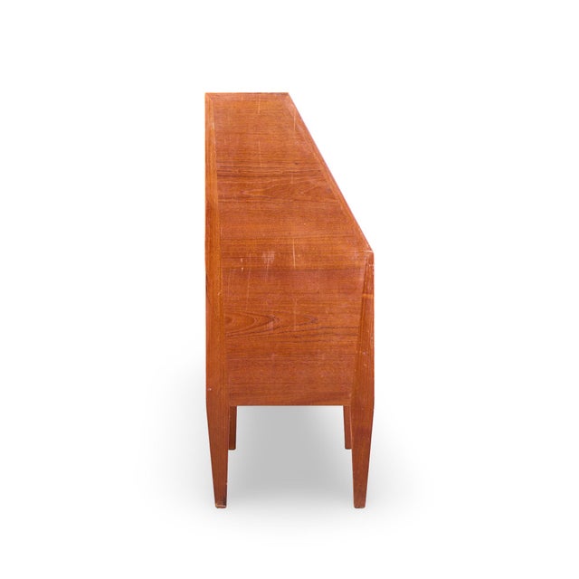 Torring Mobelfabrik Kai Kristiansen for Tørring Møbelfabrik Mid Century Danish Teak Secretary Desk For Sale - Image 4 of 9