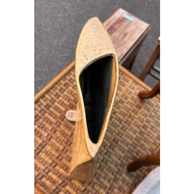 Vintage Glazed Stoneware Vase, 1980s For Sale - Image 3 of 18