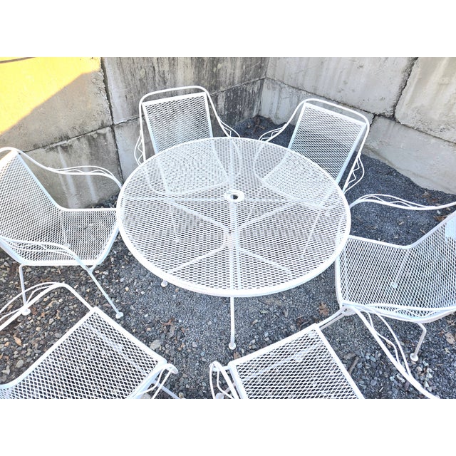 Mid 20th Century Vintage Woodard Sculptura Style Outdoor Patio Seating For Sale - Image 5 of 12