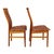 1980s Pair Vintage Danish Teak Side Accent Chairs – Schou Andersen Denmark – Funky 80s Upholstery For Sale - Image 5 of 12