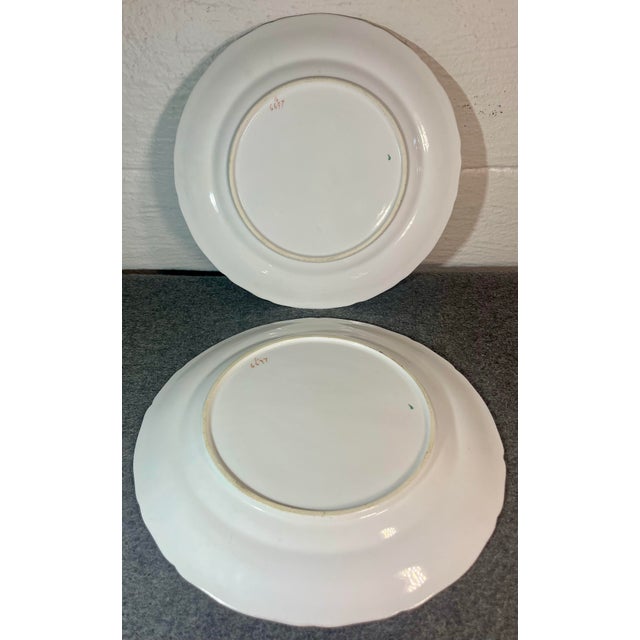 2-Antique English Porcelain Plates- Set of 2 For Sale In Orlando - Image 6 of 7