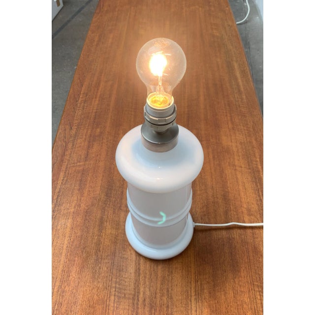 Vintage Danish Glass Apoteker Table Lamp by Sidse Werner for Holmegaard For Sale - Image 17 of 18
