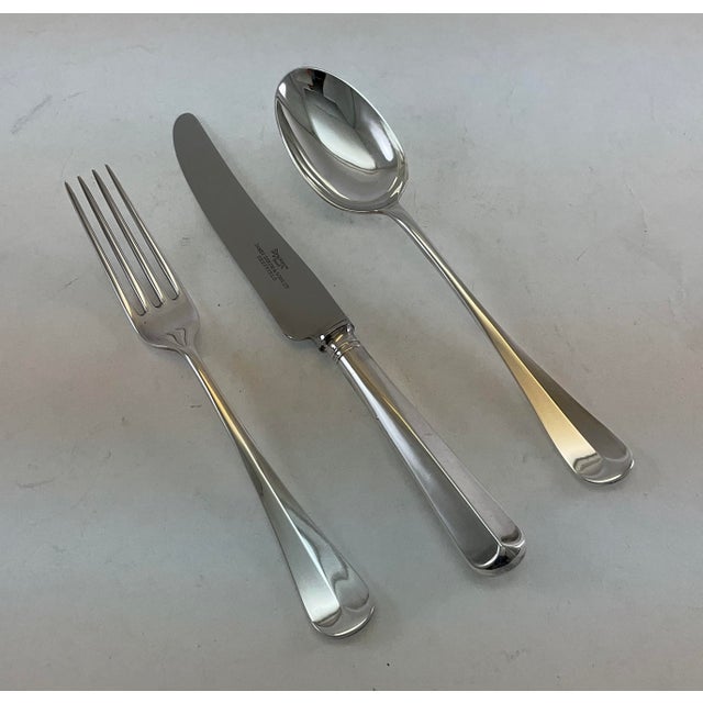 1980s Silver Plated Dinner Fork, Rattail For Sale - Image 11 of 13