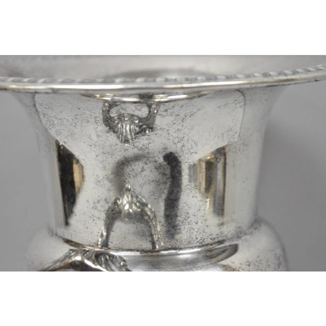 Vintage Sheridan Victorian Engraved Silver Plated Champagne Chiller Ice Bucket For Sale - Image 18 of 18